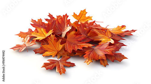 A close-up of a colorful pile of autumn leaves in shades of red and orange, symbolizing the beauty and transition of fall.