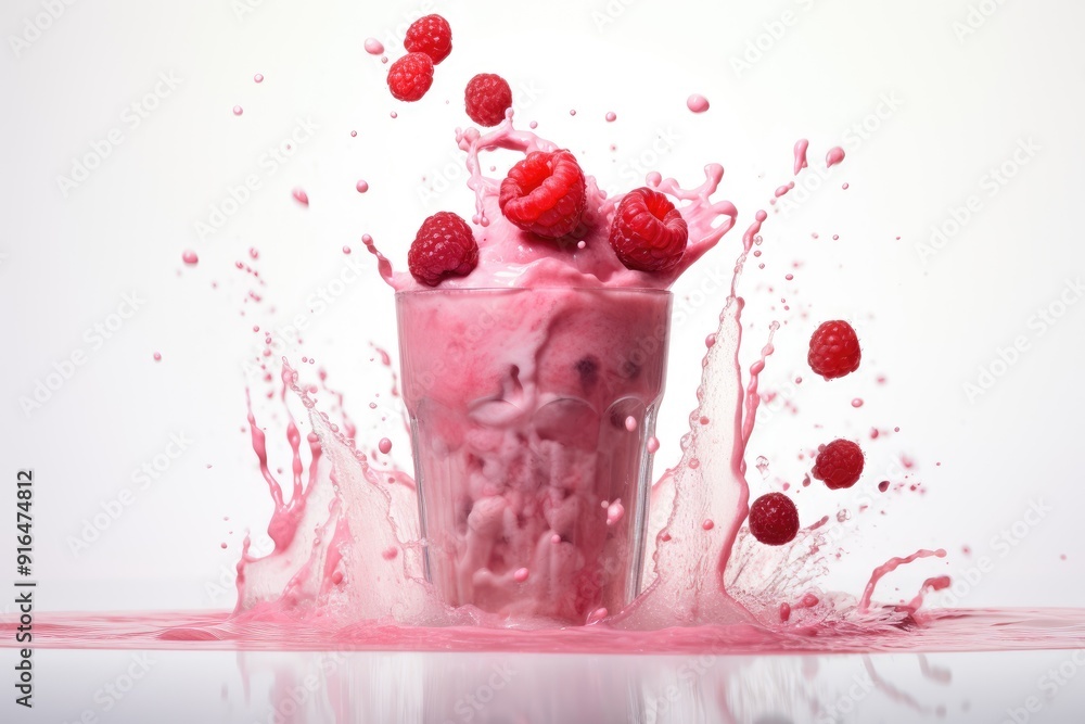 Rapid Raspberry Shake , white background. Rapid Raspberry Shake , white background.