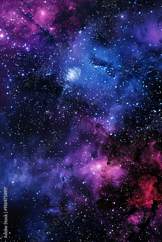 abstract space sky with stars and nebula 
