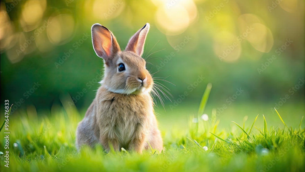 Soft, fluffy rabbit sitting in a grassy field , cute, furry, animal, bunny, hop, pet, domestic, nature, wild, mammal, fluffy, grass Soft, fluffy rabbit sitting in a grassy field , cute, furry, animal, bunny, hop, pet, domestic, nature, wild, mammal, fluffy, grass