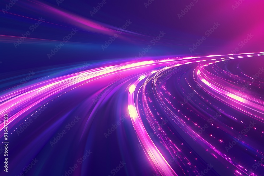 Abstract Neon Lights Trails Abstract Neon Lights Trails