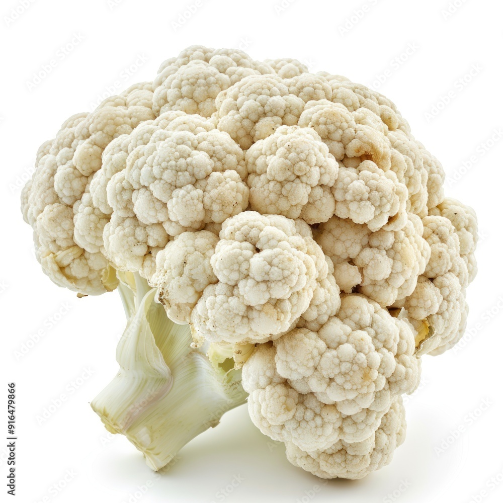 Fresh Cauliflower Isolated on White Background. Fresh Cauliflower Isolated on White Background.
