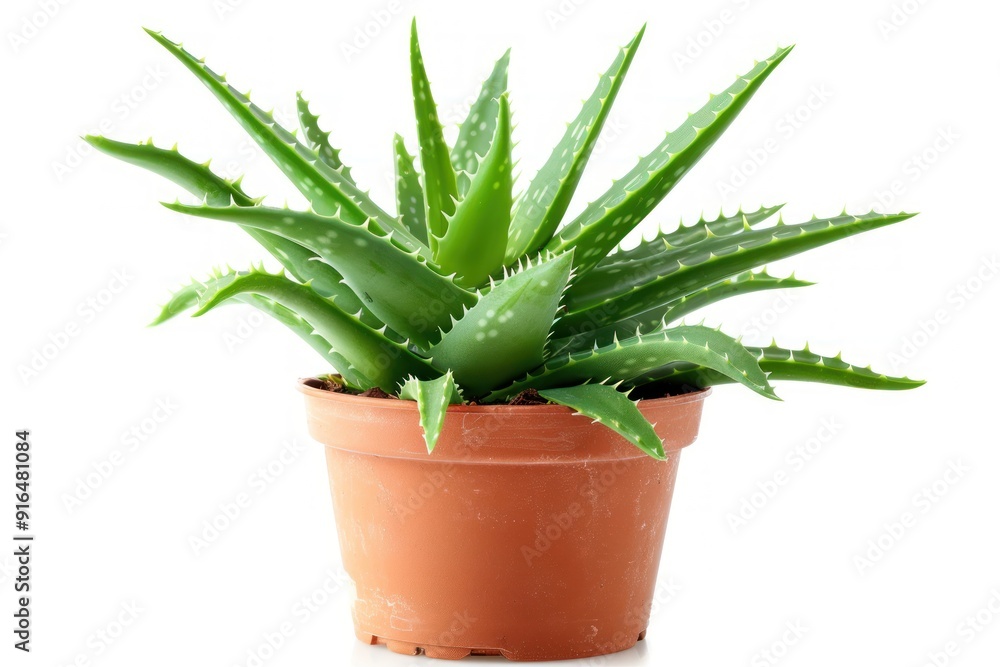 Potted Aloe Vera Plant. Potted Aloe Vera Plant.