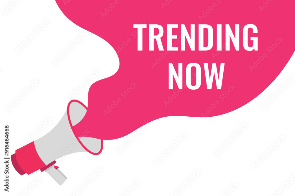 trending now button, banner, label, template for website. trending now text with colorful megaphone icon
trending now button, banner, label, template for website. trending now text with colorful megaphone icon