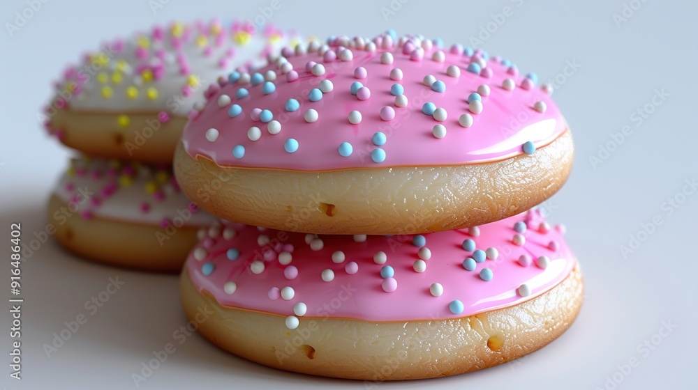 Stack of Sprinkled Donuts Stack of Sprinkled Donuts