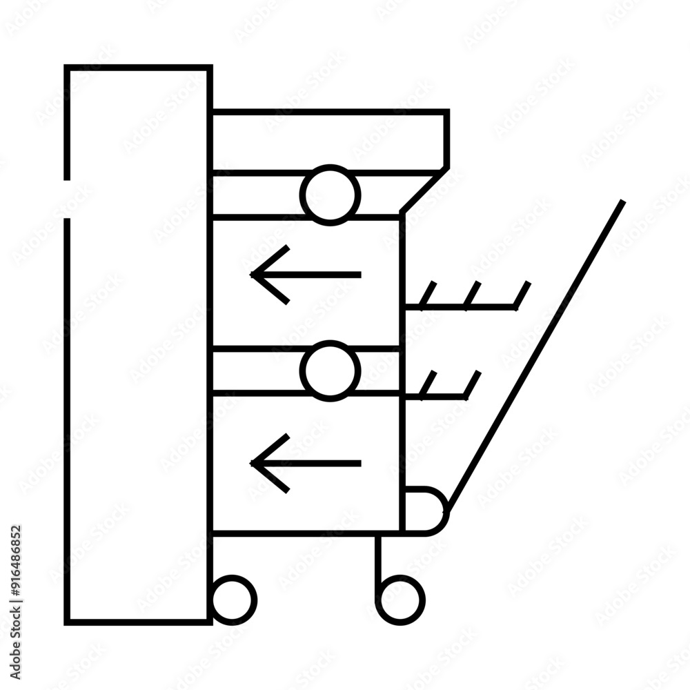 installation of household appliance dishwasher line icon vector. installation of household appliance dishwasher sign. isolated contour symbol black illustration installation of household appliance dishwasher line icon vector. installation of household appliance dishwasher sign. isolated contour symbol black illustration