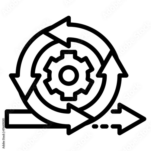 Agile Icon For Design Element