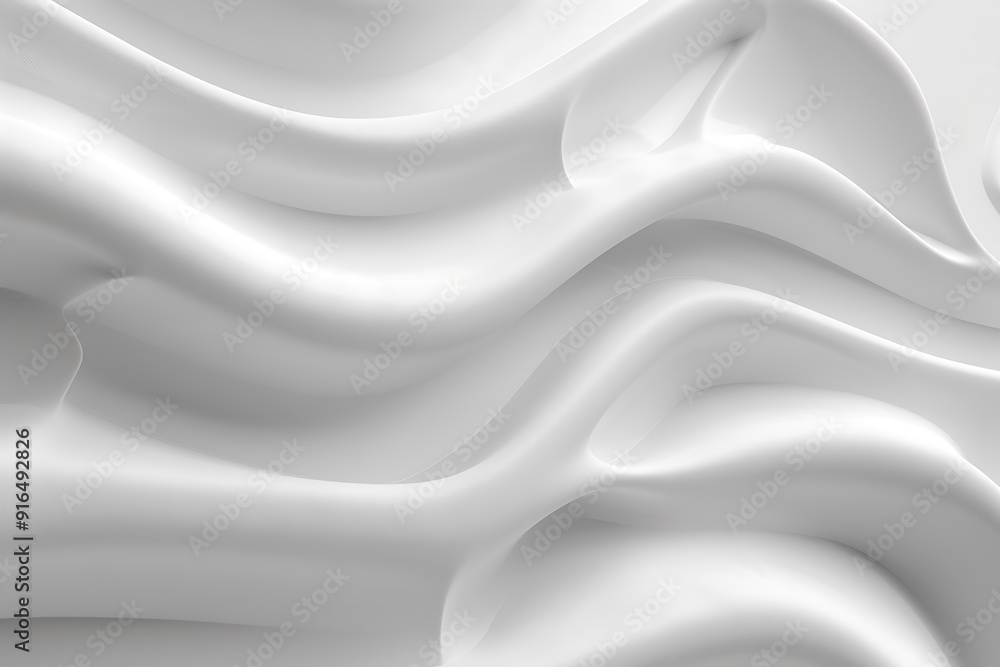 Abstract White Draped Fabric Abstract White Draped Fabric