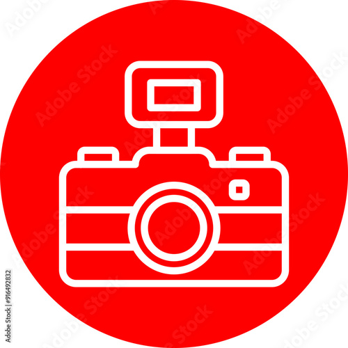 Photography Vector Line White Circle Red