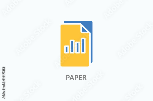 Paper Vector Icon Or Logo Illustration