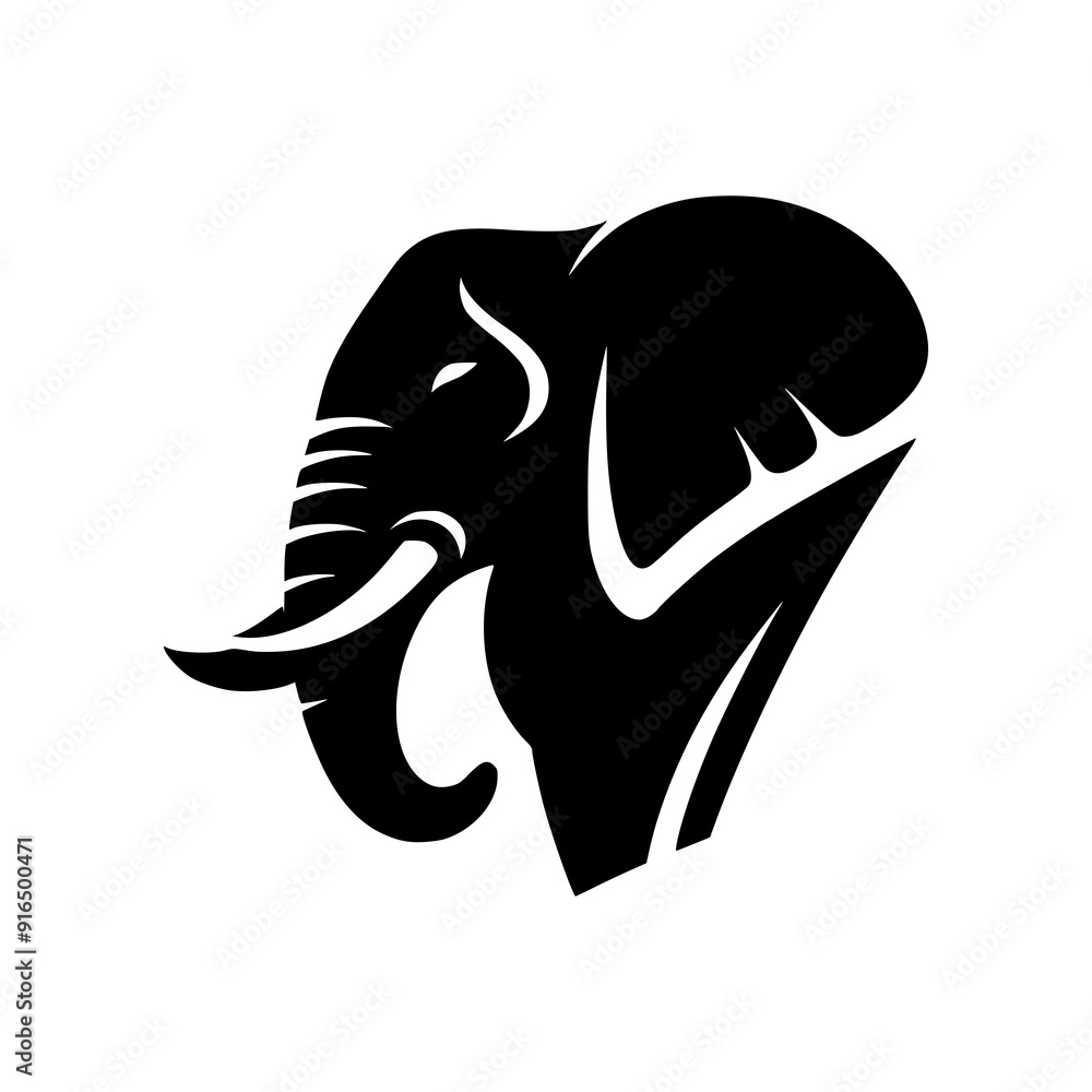 Minimalist elephant logo Minimalist elephant logo