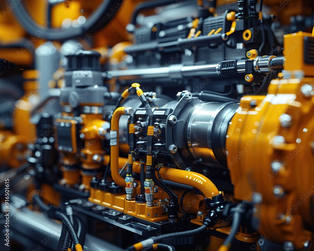 the intricate details and components of a hydraulic system in a heavy-duty construction vehicle the intricate details and components of a hydraulic system in a heavy-duty construction vehicle