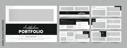 architecture portfolio layout landscape portfolio design