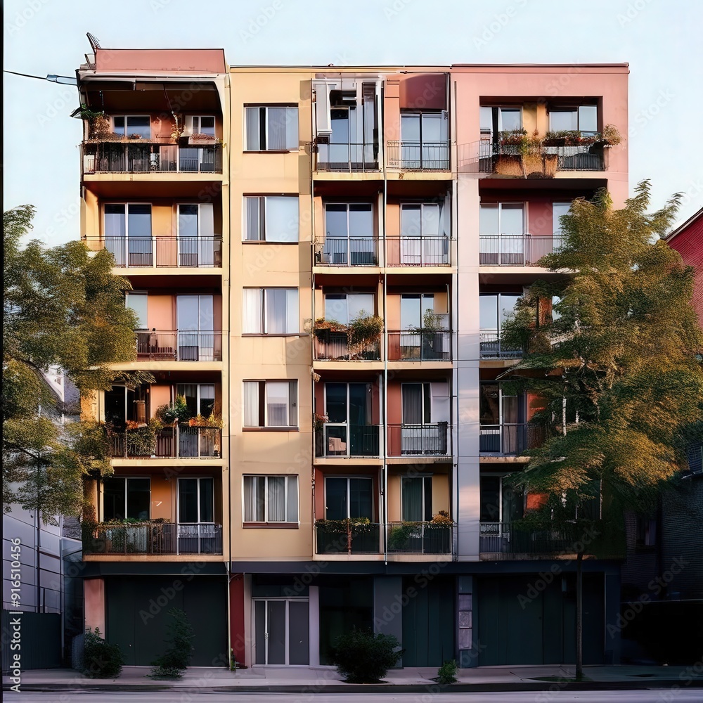 Fototapeta premium the AI Image Generator, Construction of residential building