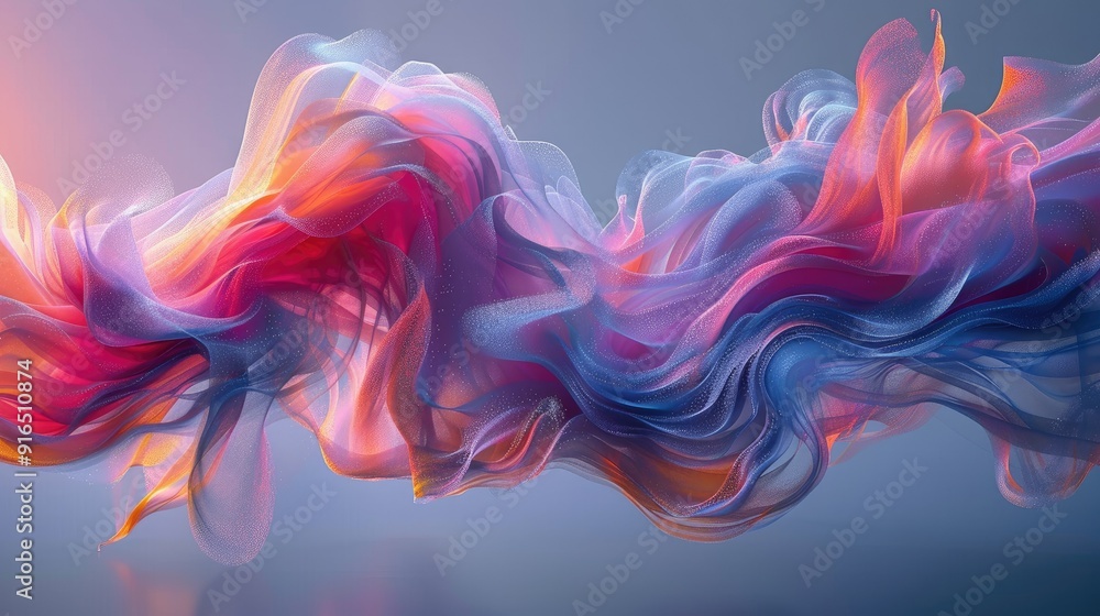 Colorful fluid motion creating abstract shapes Colorful fluid motion creating abstract shapes