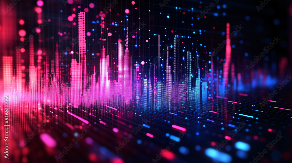 Abstack background, price drop, holographic stock market crash, futuristic business decline, digital financial crisis. Abstack background, price drop, holographic stock market crash, futuristic business decline, digital financial crisis.
