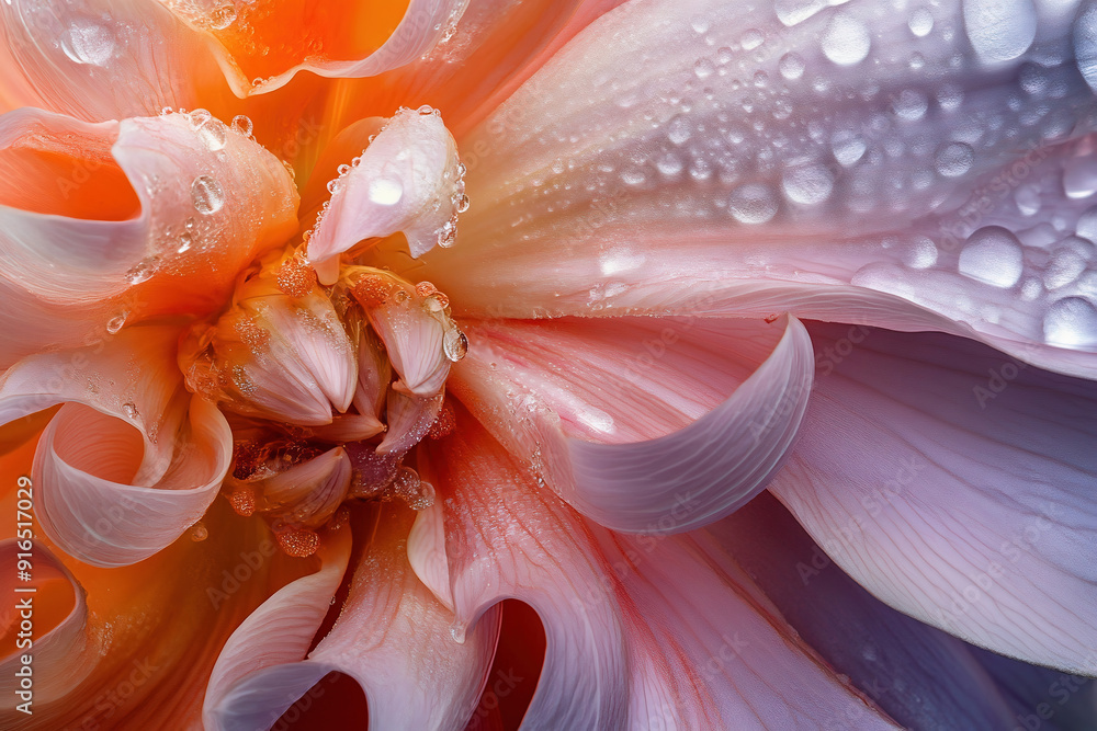 flower petals macro close-up pink orange water drops dewdrops nature blossom bloom floral delicate beauty plant texture soft flower petals macro close-up pink orange water drops dewdrops nature blossom bloom floral delicate beauty plant texture soft