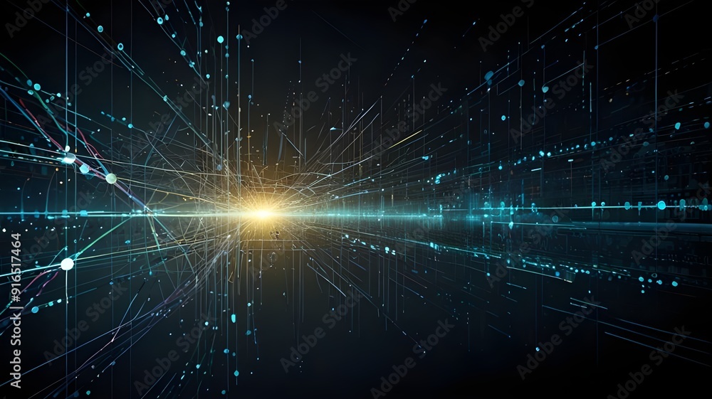 Obraz premium Abstract tech Background, Ai Generated