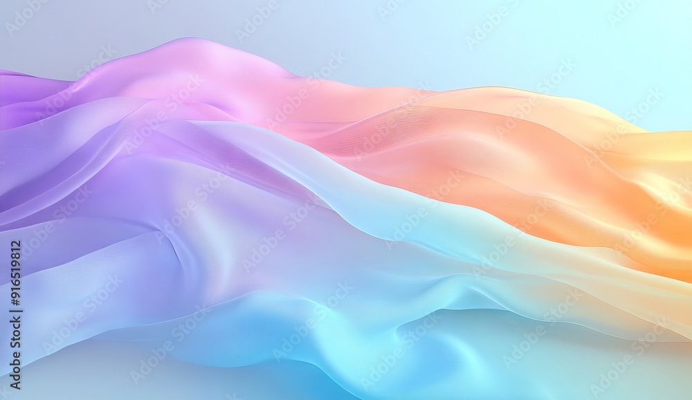 Flowing Multicolored Background with Blue and Purple Hues Flowing Multicolored Background with Blue and Purple Hues