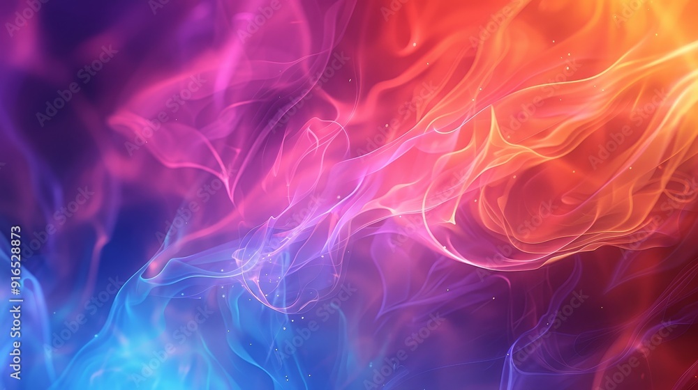 A visually striking image of colorful abstract smoke patterns blending seamlessly from orange to blue on a dark background. A visually striking image of colorful abstract smoke patterns blending seamlessly from orange to blue on a dark background.