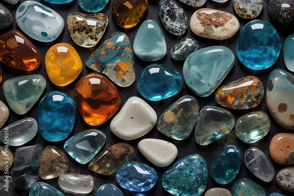 Semi-precious stones background texture
Semi-precious stones background texture