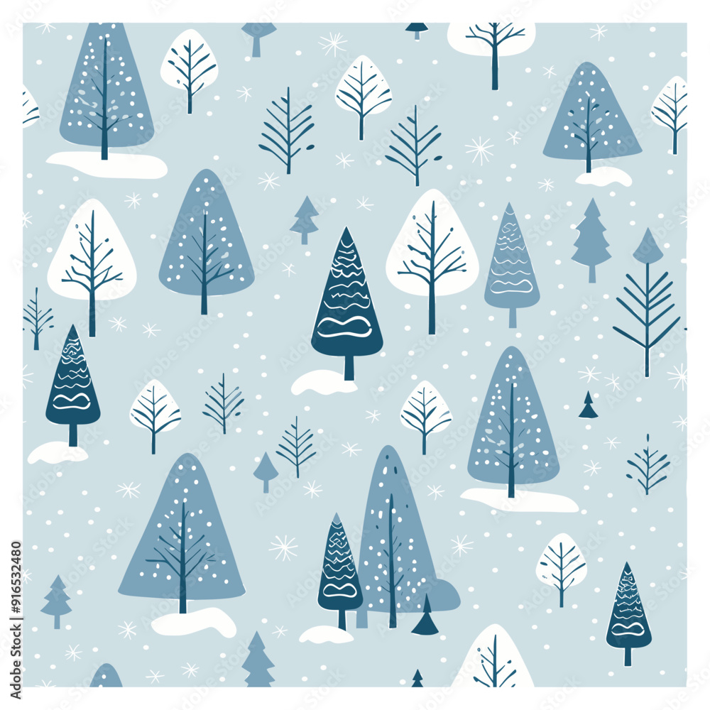 Winter, simple 2D svg vector illustration Winter, simple 2D svg vector illustration