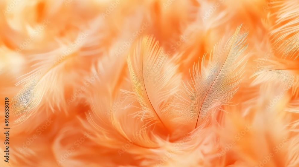 Orange closes the feather background. The generation of AI. Orange closes the feather background. The generation of AI.