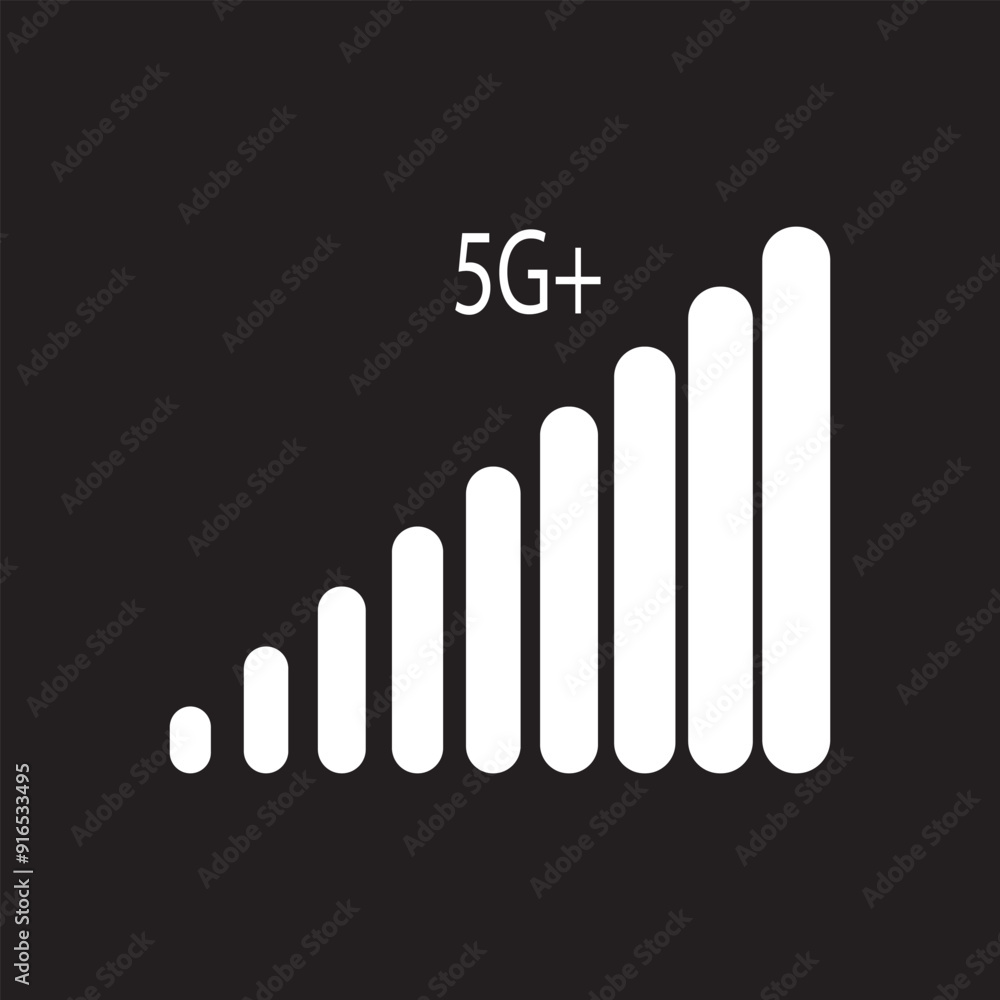 Status bar icon. Phone signal. Vector illustration eps 10 Status bar icon. Phone signal. Vector illustration eps 10