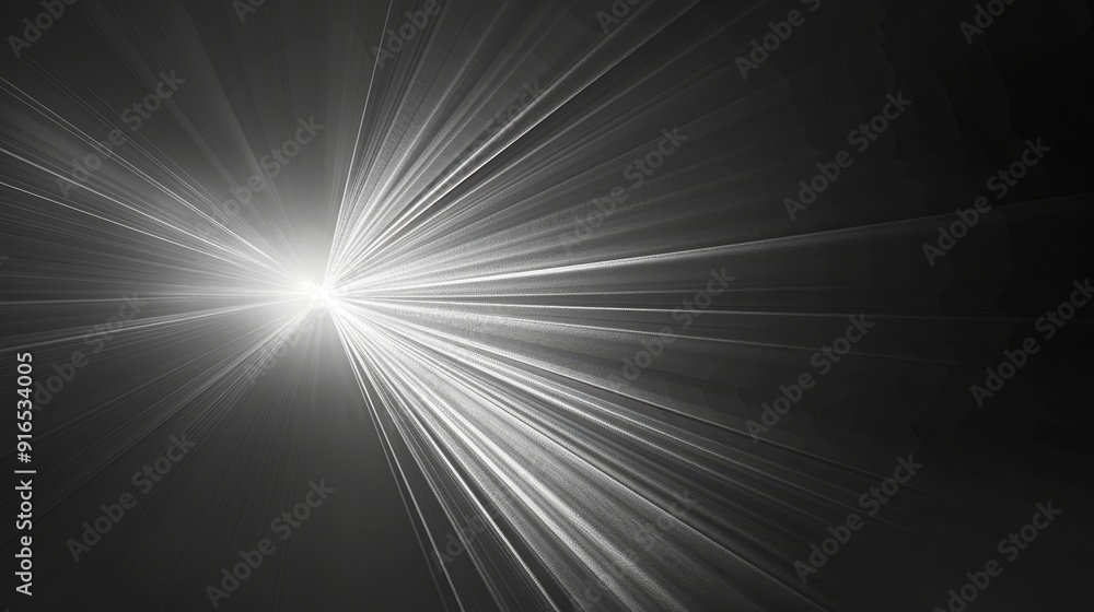 Asymmetric gray light burst, abstract beautiful rays of lights on dark gray background Asymmetric gray light burst, abstract beautiful rays of lights on dark gray background