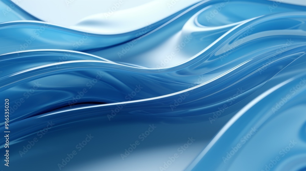 blue Wavy Glass Shapes Background blue Wavy Glass Shapes Background