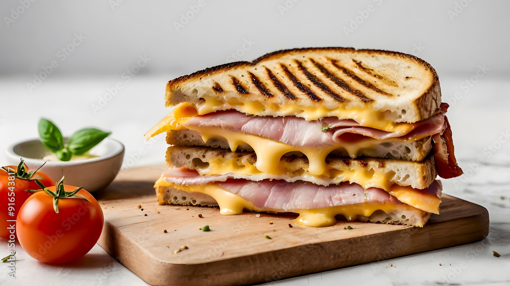 Ham and cheese grilled sandwich Ham and cheese grilled sandwich