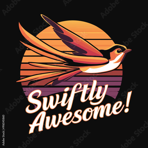 Swiftly Awesome Bird Design