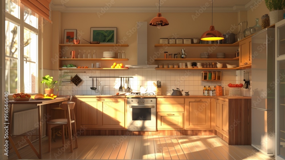 elegant contemporary kitchen room interior elegant contemporary kitchen room interior