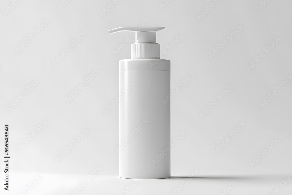Product Packaging Skincare Bottle Mockup isolated on white background