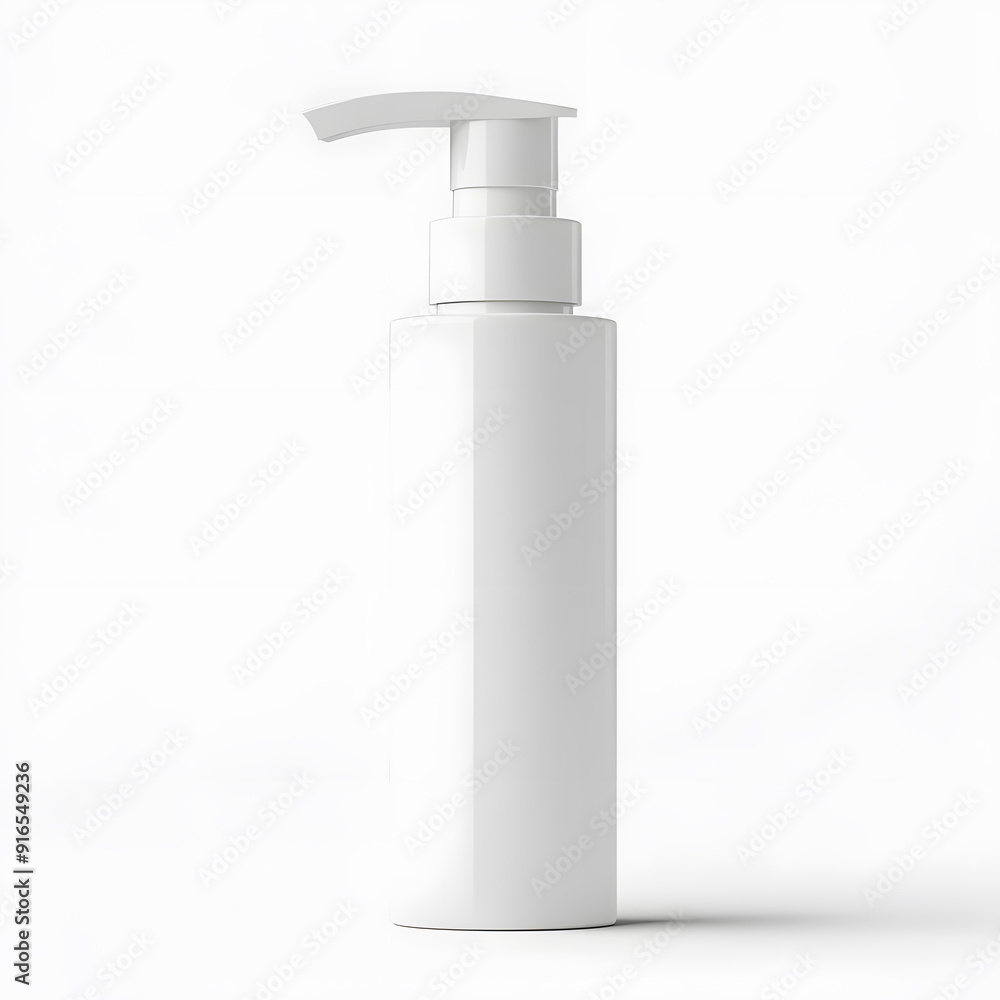Product Packaging Skincare Bottle Mockup isolated on white background Product Packaging Skincare Bottle Mockup isolated on white background