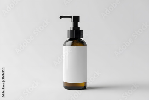 Product Packaging Skincare Bottle Mockup isolated on white background