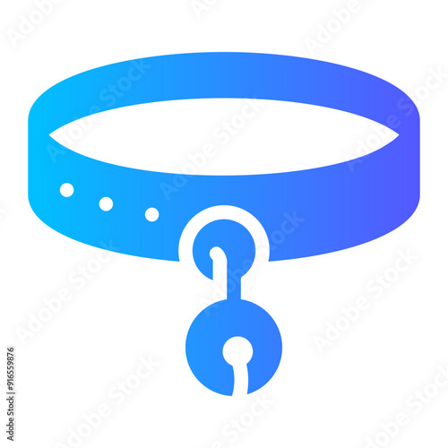 pet collar Gradient icon