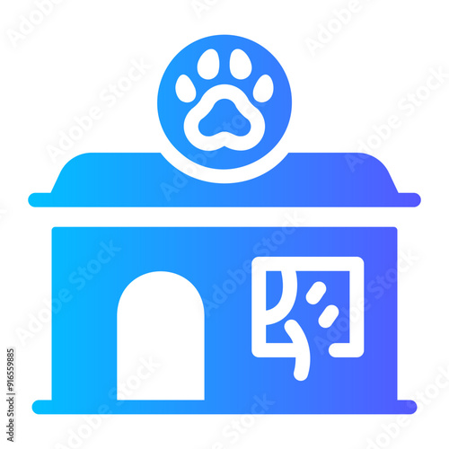 pet shop Gradient icon