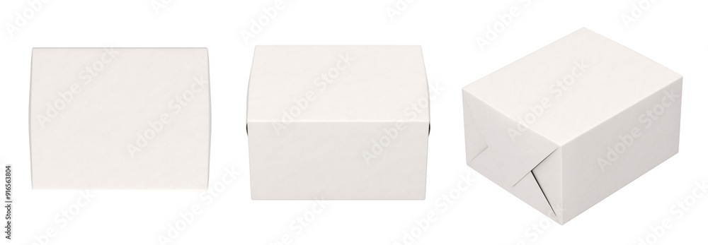 white paper box packaging isolated white paper box packaging isolated