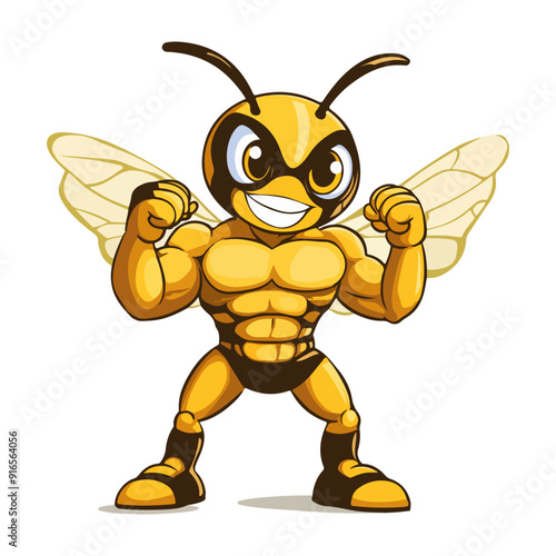 vector illustration icon about muscular animals