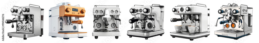 Coffee maker machine on transparent background Coffee maker machine on transparent background