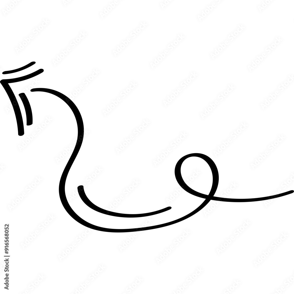 Scribble Arrow Line Scribble Arrow Line