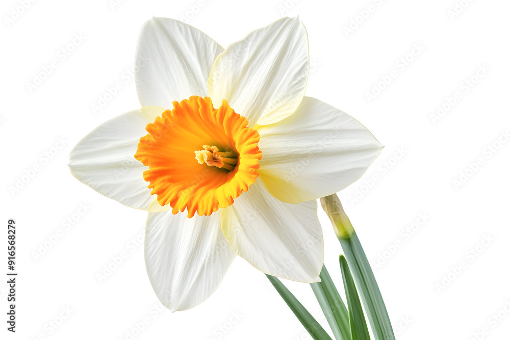 Obraz premium Daffodil flower isolated on a white background