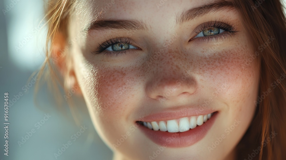 A high-resolution image of a woman smiling warmly, showcasing her clear complexion and well-defined features in a close-up shot. A high-resolution image of a woman smiling warmly, showcasing her clear complexion and well-defined features in a close-up shot.