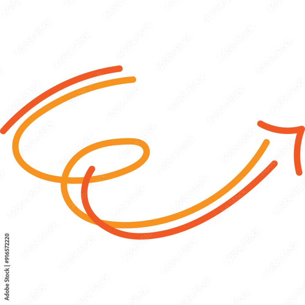 Scribble Arrow Line Scribble Arrow Line