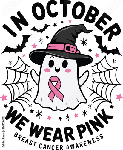 Breast Cancer In October We Wear Pink SVG