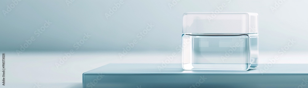 Transparent plastic box with a lid mockup, shot in close-up to showcase its clarity and sleek design. The background is simple, providing plenty of room for copy space. Transparent plastic box with a lid mockup, shot in close-up to showcase its clarity and sleek design. The background is simple, providing plenty of room for copy space.