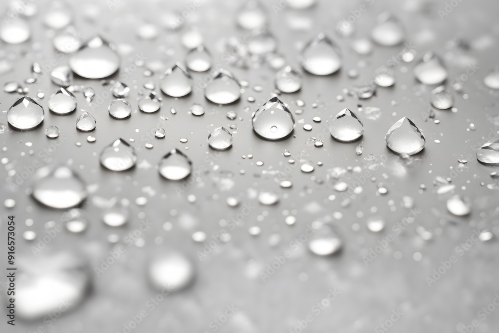 Macro of water droplet on glass surface Macro of water droplet on glass surface
