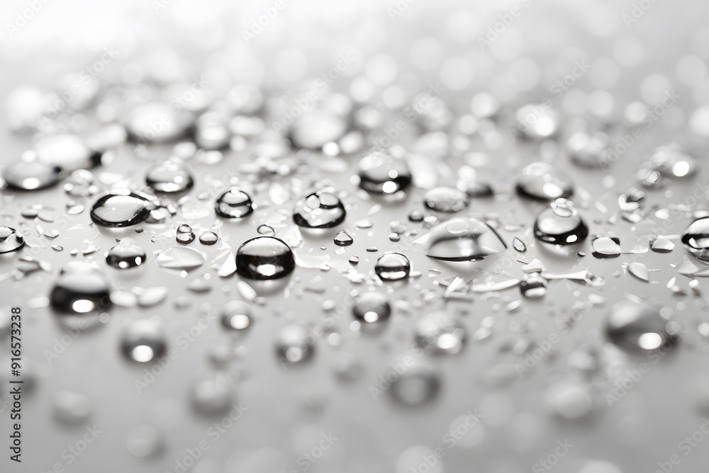 Macro of water droplet on glass surface Macro of water droplet on glass surface