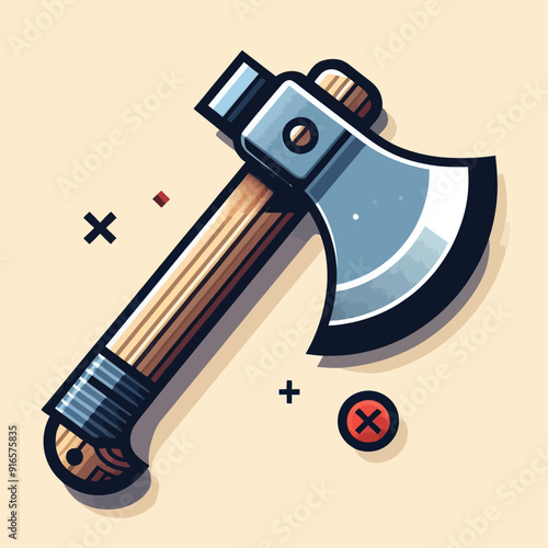 Gangster weapon elements Vector